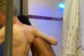 Twink getting nailed bareback in the shower