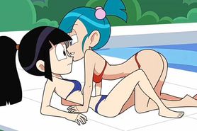 Lesbian Bulma and ChiChi - Dragonball