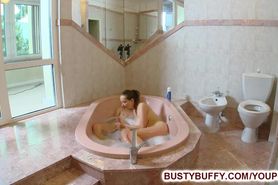 Busty Buffy fucked in jacuzzi for load of cum