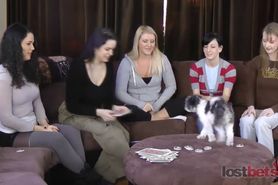Strip Screw-Your-Neighbor with Zayda, Lucretia, Ashley, Elise, and Natalia