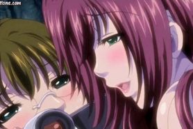 Lascive anime gets covered in cum - video 1