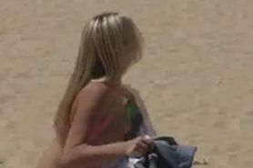 Masturbating - Alison Angel beach masturbation alison angel beach masturbation solo girl dildo toys outdoor blonde ...