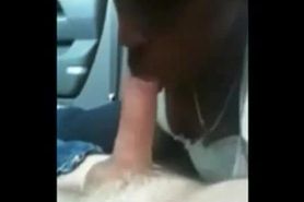 car blowjob interracial couple