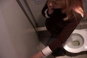 amazing blonde babe succumbs to the glory hole - Russian