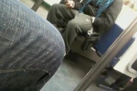 Boy whit hand in pants masturbates for me on the subway