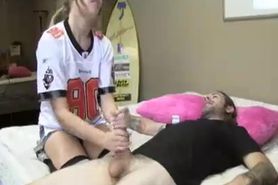 Teen'S Got Too Excited On Football So She Wants A Dick