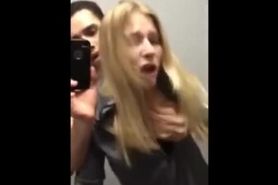 horny blonde cheating on bathroom after I found her at fuknow.club
