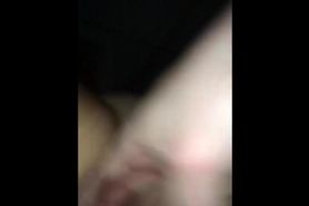 Finger fucking her pussy so she can squirt on my face