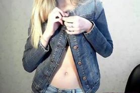 Blonde Teen Babe Teases And Dances