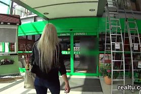 Glamorous czech teenie gets tempted in the shopping centre and screwed in pov