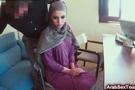 Lovely Arab cutie drilled by friend