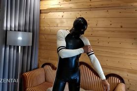 Latex Catsuit with mask