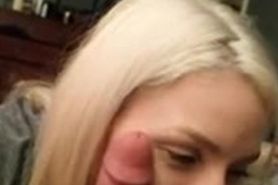Blonde Cutie Gets Cock In Face