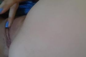 Round big butt with perfect stretchy asshole mastrubation closeup