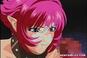 Redhead anime monster fucked in the jail