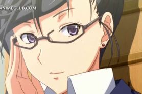 Anime group sex with schoolgirls sharing hard cock