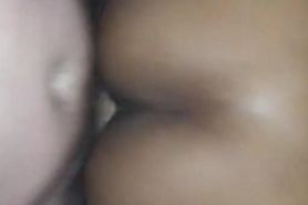 Skinny waisted black teen with big ass fucked rough doggystyle