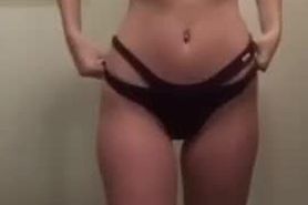 20 Year Old With Big Boobs Strips Naked In Bathroom