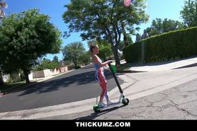 Thickumz- Cute Teen Jiggles Butt on Electric Scooter