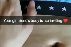 I'm going to take your teen-girlfriend's virginity now! [Cuckold snapchat]