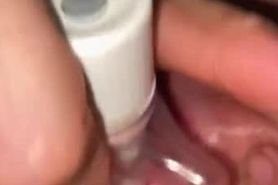 Nerdy Redhead Wife Toying Pussy For Creamy Orgasm