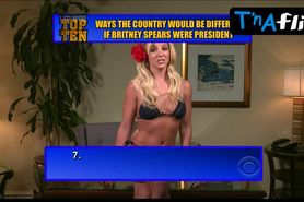 Britney Spears Bikini Scene  in Late Show With David Letterman