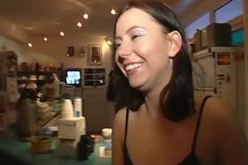 Getting blown in a porn store - Julia Reaves