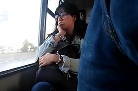 Girl looks at cock bulge (Fixed)