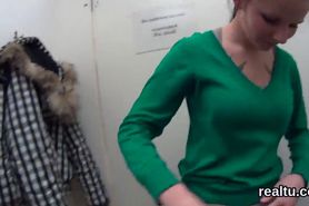 Striking czech chick was seduced in the shopping centre and pounded in pov