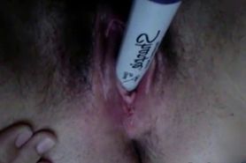 Masturbating With Pen on cam