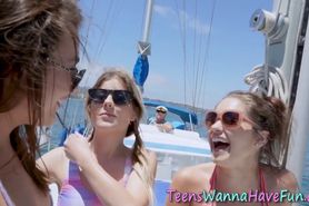 Boat party teens gobble