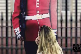 Slag Tourist Sucks Royal Guards Dick Outside Buckingham Palace _ Epic Must Watch