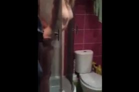 Stranger fucks girl in the shower
