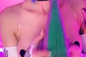 Purple Bitch Nude Tentacle Party Cosplay Video