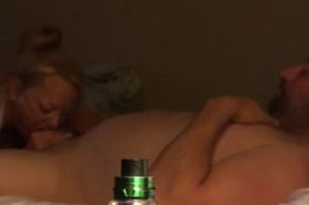 CUMMING IN EX WHILE HER HUSBAND IS FISHING