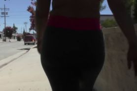 Yoga pants workout
