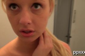 Sticky facial delight for cute chick - video 10