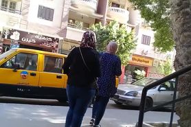 Two Egyptian teen with big asses
