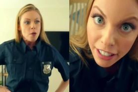 Britney Amber, who is a police officer,  and son