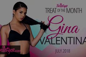Skinny Teen Gina Valentina Plays with her Clit Solo