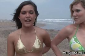 Two teen bikini babes showing part5