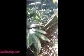 Heather deep get naked deepthroat big dick and creampie in the jungle