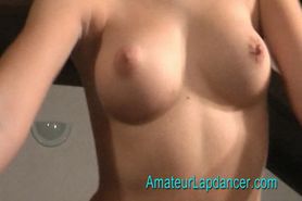 AMATEUR LAPDANCER - Me masturbating watching my girlfriend lapdancing - video 1