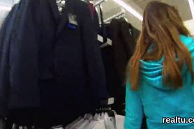 Enchanting czech nympho gets seduced in the hypermarket and banged in pov