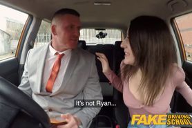 Fake Driving School Huge facial for sexy spanish eyes