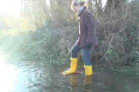 latex and rubber boots