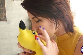 Cece fucked her Pokemon friend and lets him fill her