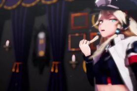 MMD Bismarck Kancolle (Sexy,Succubus Mark) (Submitted by Cherie)