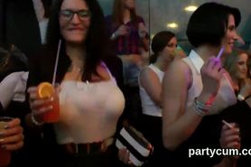 Slutty sweeties get totally crazy and undressed at hardcore party
