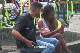 Cute 18 Year old Brazilian Teen Gets Fucked after seeing a Pile of Money
